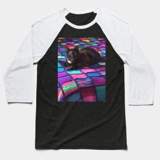 Jasmine on the Quilt of Many Colors Baseball T-Shirt